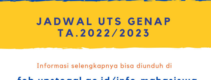 Jadwal Uts Genap Ta Fakultas Ekonomi Dan Bisnis