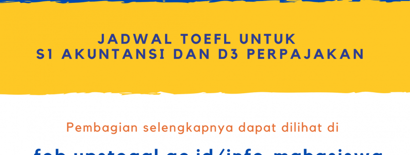 TOEFL AKUNTANSI & PERPAJAKAN - Fakultas Ekonomi Dan Bisnis Universitas ...