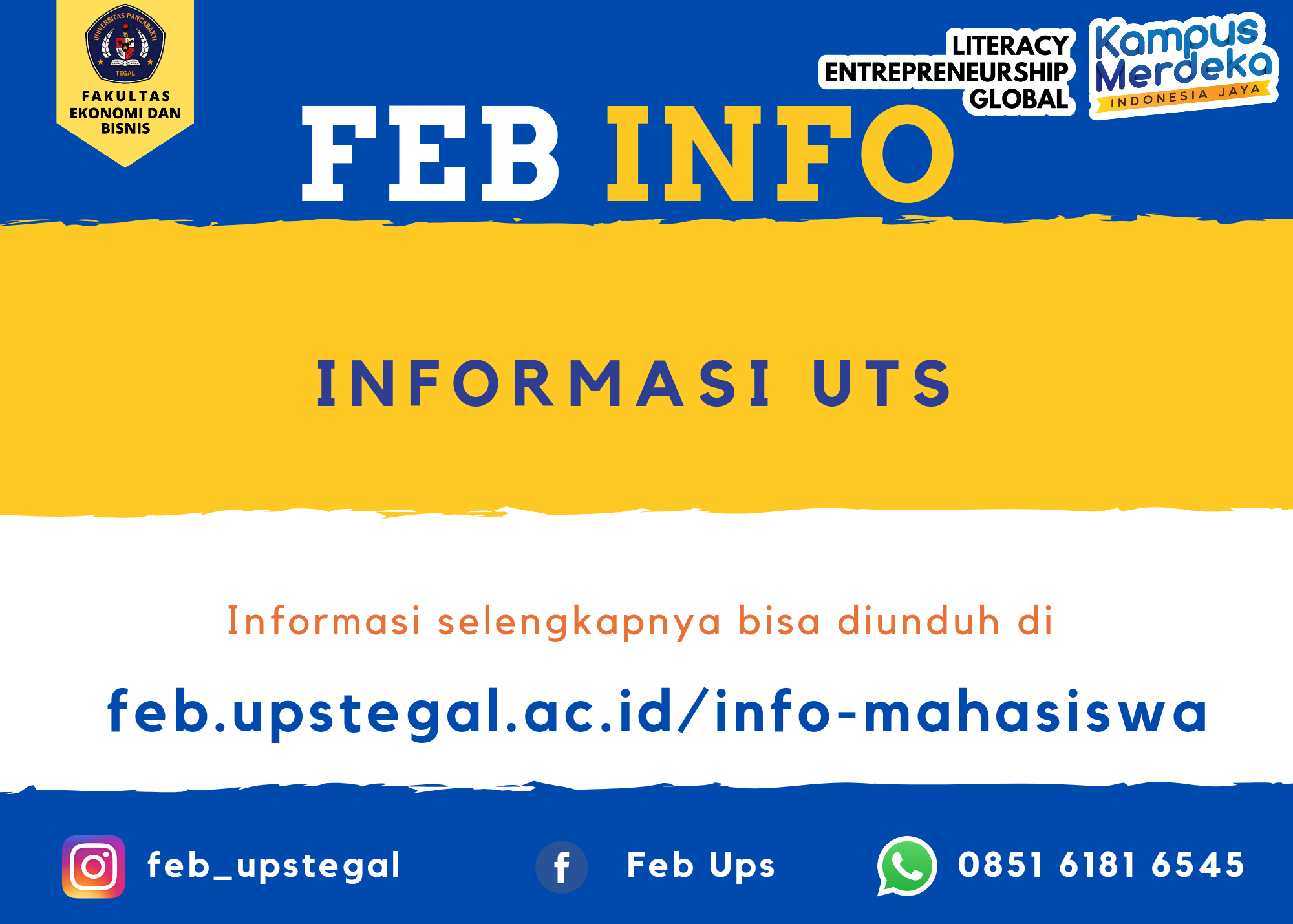 Pengumuman UTS Gasal 2023-2024 - Fakultas Ekonomi & Bisnis Universitas